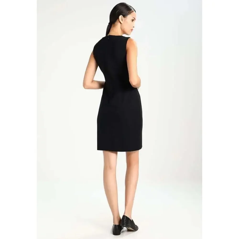 Banana Republic Neck Bow Ponte Sheath Dress Black